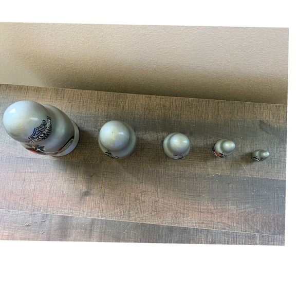 Harley Davidson Nesting Dolls Motorcycle Decor‎ Collectible 5 Piece Set - Picture 4 of 16